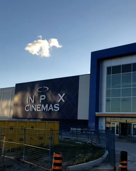 Cineplex cinema under construction in Pickering.